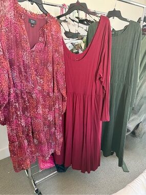 Bundle of 3 Fall Dresses by Various Brands 2xl-3xl